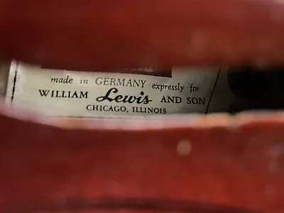 3/4 Violin Project Ton-Klar Dancla For William Lewis Made In Germany • $99