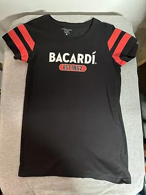 Women’s Bacardi Black & Red Logo T-shirt  -Size: Large • £20.89