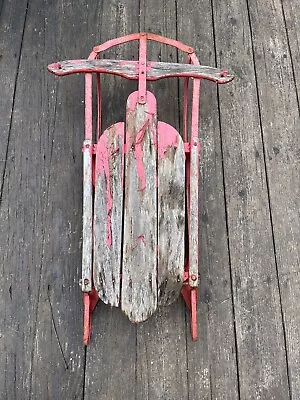 Vintage Wooden Snow Sled • $100