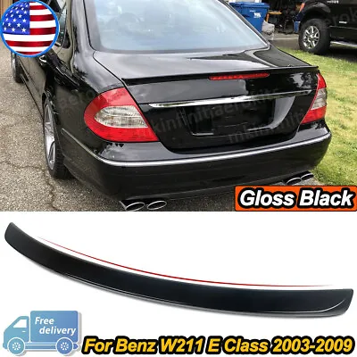 Rear Spoiler Wing Roof Lip Fit For Benz W211 E Class E350 Gloss Black AMG Style • $75.98