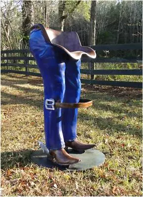 Pair Of Farm Cowboy Bar Stools With Jeans And Boots • $2194.50