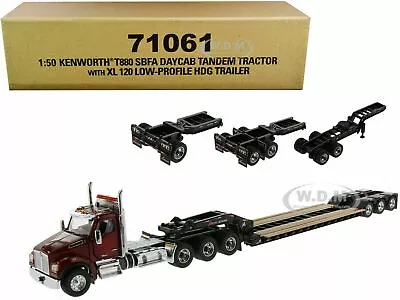 Kenworth T880 Sbfa W/ Xl 120 Trailer & 3 Accessories 1:50 Diecast Masters 71061 • $169