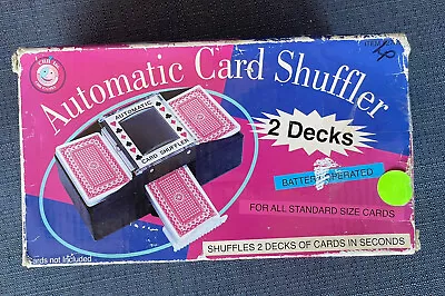 Automatic Card Shuffler One Or Two Decks Vintage Cordless Electric (31) • $8