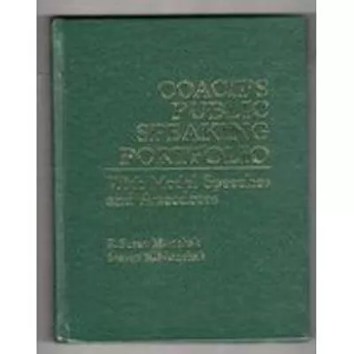 Coach's Public Speaking Portfolio : With Model Speeches And Anecd • $6.57