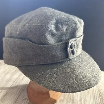 WWII German Heer Elite EM Brown Grey Wool M43 Field Cap M • $39.99