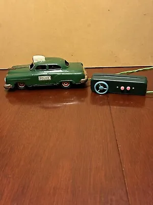 Vintage Tin Line Mar Toys Remote Control Police Car  (works) • $75