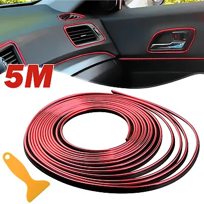 5M Car Interior Door Gap Edge InLine Molding Trim Strip Decorate Accessories NSW • $6.89