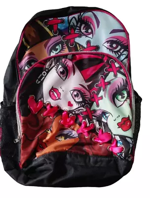 Monster High Doll Face Fashion Backpack Back To School Supplies Book Bag Ribbon • $29.95