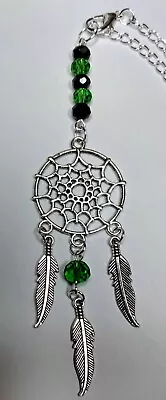 Handmade Car Rear View Mirror Charm Dreamcatcher Crystal Glass Beads • £4.45