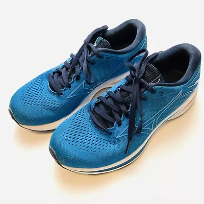 Mizuno Wave Rider 25 Running Shoes Womens 8 Teal Blue Active Athletic Sneakers • $39.99