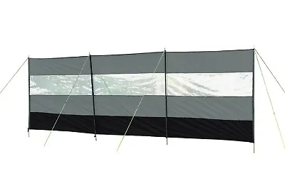 OLPRO Windbreak Camping Windbreaker Screen 4 Pole Garden Beach 5m X 150cm • £45