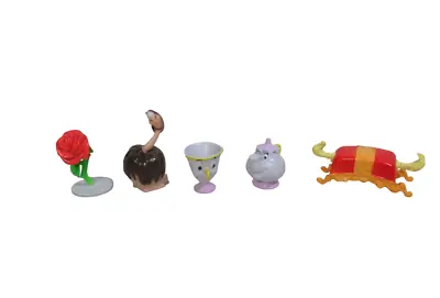 Disney Figure Lot Beauty And The Beast Mrs. Potts Chip Sultan Featherduster Rose • $19.99