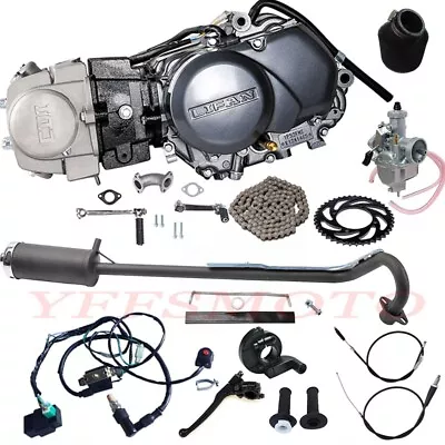 Lifan 125cc Engine Motor Complete Kit For Honda Pit Pro Dirt Bike Apollo SSR 140 • $569.60