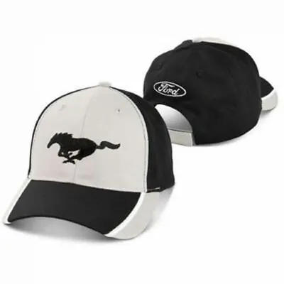 Mustang Running Horse Black / Grey / White Hat * Ships Worldwide & FREE To USA! • $38.78