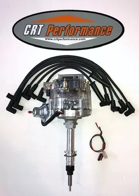 CHEVY Inline 6 Straight 6 194-230-250-292 HEI Distributor CLEAR + BLACK Wires • $149.97