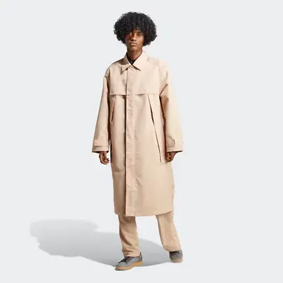 $170 Adidas RIFTA City Boy Macintosh Jacket Coat IC8359 Beige Men’s Small Khaki • $99.97