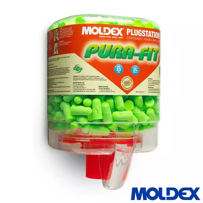 Moldex 6844 Pura-Fit PlugStation SparkPlugs Foam Polyurethane Earplugs (250/Box) • $51.75