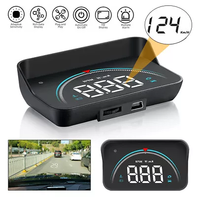 £21.99 • Buy Car HUD GPS Speedometer Mph Gauges OBD Head Up Display Over Speed Warning Clock