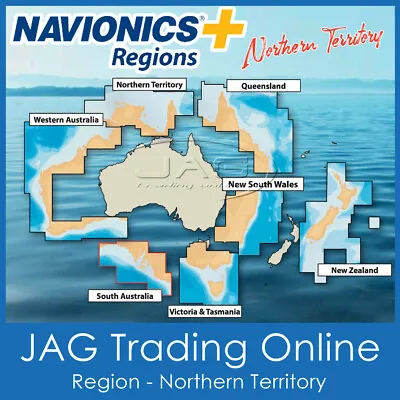 NAVIONICS+ REGIONS NORTHERN TERRITORY AUSTRALIA GPS MAP CHART SD/MicroSD CARD NT • $230.95