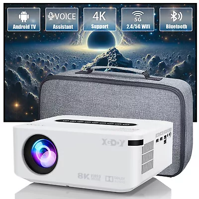 XGODY 4K Mini Projector 12000 Lumen LED WiFi Bluetooth UHD Portable Home Theater • $124.99