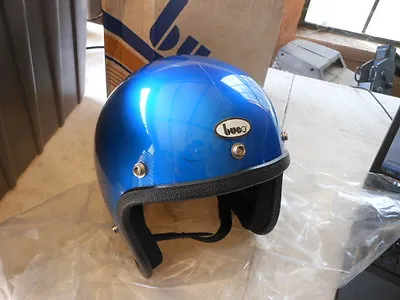 NOS Vintage Buco Helmet Candy Blue Medium Model 1751-2 Retro AHRMA Vespa • $129.99
