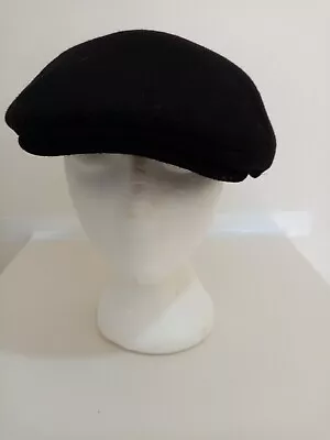 Men's Flat Cap Black Comf Casual Hat Peaky Fashion Hat  • £6.99