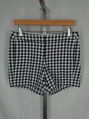 J Crew Gingham Check Chino Shorts Size 2 • $13.96