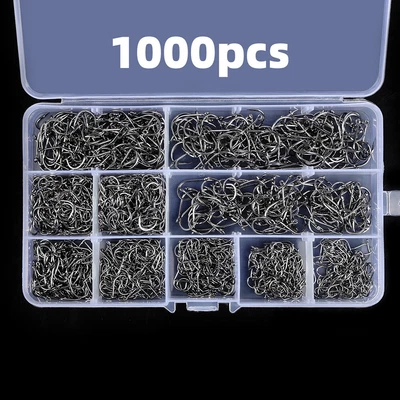 $20.79 • Buy Fishing Hooks Set High Carbon Steel Barbed Fish Hook For Saltwater Fishing Gear