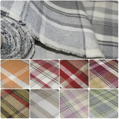 £19.94 • Buy Premium Balmoral Thick Wool Effect Tartan Upholstery Curtain Fabric Plaid Fabric