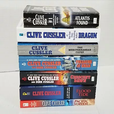 Dirk Pitt® Adventure Thriller By Clive Cussler Lot 7 Paperbacks Pacific Vortex + • $9.37