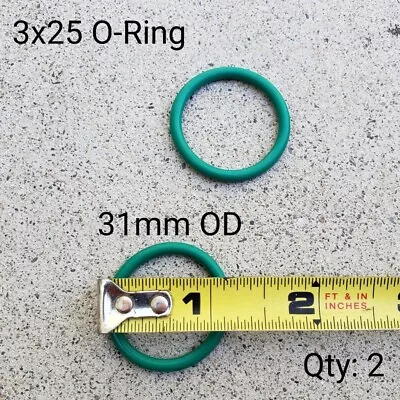 3x25 Metric O-Ring Ø3mm X 25 ID X 31 OD Rubber Seal Gasket Honda 91305-384-750 • $3.99