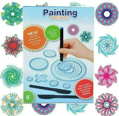 £8.99 • Buy 27Pcs Spiral Art Set & Pen Kit Drawing Gear Art Design Set For Adults Kids Gifts