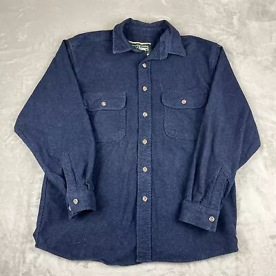 Field & Stream Chamois Blue Button Front Shirt Men Small Hunting Flannel Outdoor • $10.99