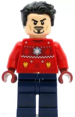 $11.99 • Buy LEGO Super Heroes Minifigure Tony Stark - Christmas Sweater (Genuine)