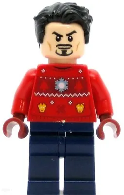 LEGO Super Heroes Minifigure Tony Stark - Christmas Sweater (Genuine) • $9.99