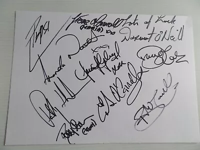 Mrs Browns Boys Autographed 8 X 6 Album Page. Signed By 10. • £89.99