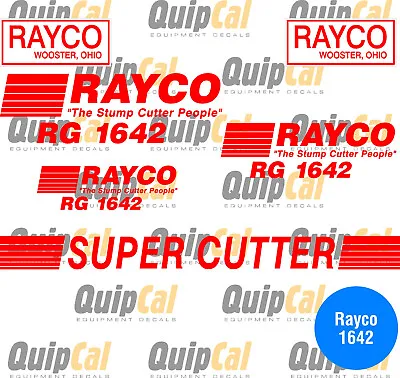 Rayco RG 1642 Super Cutter Decal Set.  Decals For Carlton Rayco Vermeer • $65