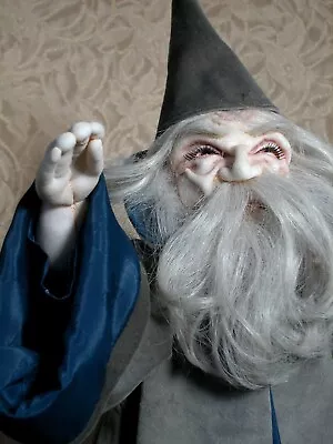 Original Soft Sculpture Art Doll Artist Made Needle Sculpted Wizard  By Babs 20  • $55