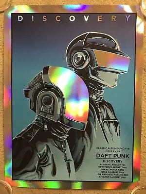 Daft Punk Discovery Concert Show Band Gig Foil Poster Art Print Mondo Tim Doyle • $199.99