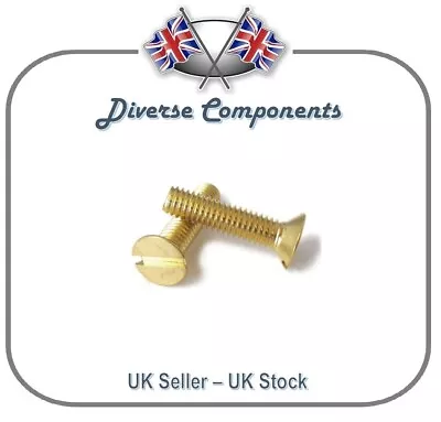 Brass Countersunk Slotted Machine Screws DIN 963 • £1.99