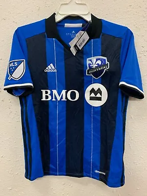 ADIDAS MLS TEAM JERSEY MONTREAL IMPACT BLUE YOUTH Sz M  • $9.99