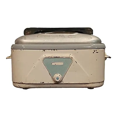 Vintage Westinghouse Electric Roaster Oven W Liner RO5411 White Metal Time Temp • $75
