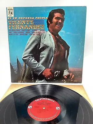 VICENTE FERNANDEZ Ni En Defensa Propia (CAYTRONICS VINYL LP) EX/EX+ • $25