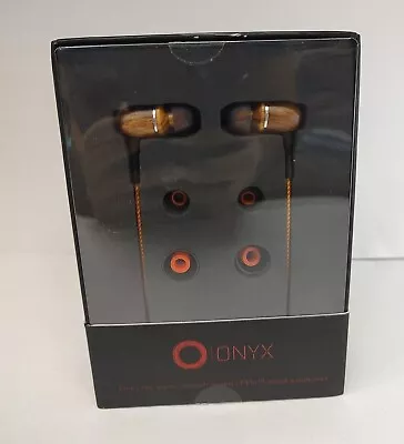 Onyx Genuine Wood Wired In-Ear Headphones With Sound Isolation • $99.99