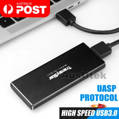 Aluminium M.2 NGFF SSD SATA TO USB 3.0 External Enclosure Storage Case Adapter • $12.75