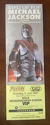 Michael Jackson June 3 1997 Cologne History Tour HUGE Concert Ticket Unused Rare • $14.99