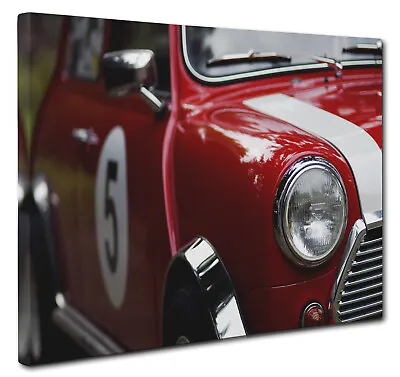 Classic Red Mini Cooper S Canvas Print Wall Art CANVAS PICTURE PRINT Large Small • £12.75