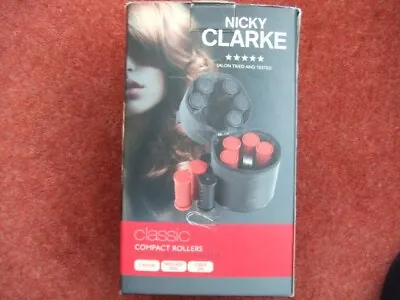 Boxed Nicky Clarke Heated Rollers Travel Case  Dual Voltage Use Home Or Abroad • £16.99