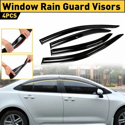 For 2003-2008 Corolla Toyota 4 Door Window Visors Rain Guards Deflectors Decor • $33.99