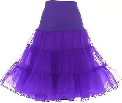 £9.99 • Buy DRESSTELLS 50s Petticoat Skirts Women Vintage Rockabilly Retro Crinoline Size M